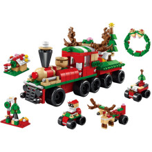 Rompecabezas navideño de la serie de bloques de construcción, juguetes infantiles de partículas pequeñas, adornos para regalo