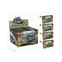 Kerstcadeau: militair bouwblokkenspeelgoed, compatibel met een model van een gepantserd voertuig, kleine bouwblokkenpuzzel voor ki