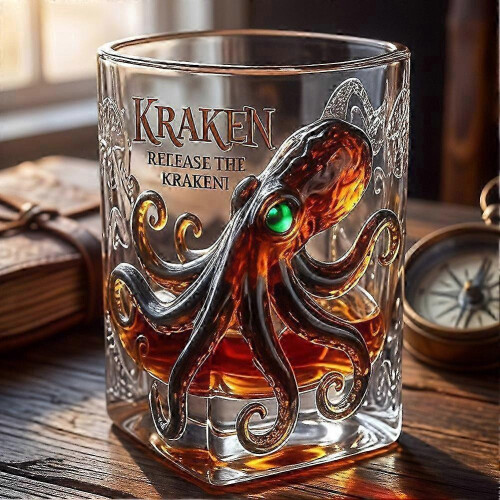 Kraken Black Spiced Rum Octopus Whisky Glas_ynap