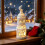 Weihnachtliche Sternenturmlampe, weiß, hohl, geschnitzt 2