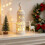 Weihnachtliche Sternenturmlampe, weiß, hohl, geschnitzt 3