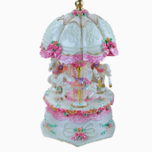 Carillon a forma di giostra, regalo creativo di Natale e compleanno per ragazze e bambini