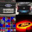 Pegatina LED 4D para Ford, 14,5 cm x 5,6 cm, azul. 4