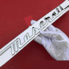 Para Maserati Placa de Nombre del Maletero Logotipo Emblema Insignias Escritura a Mano Cromado Ghibli Pegatinas OEM Insignia