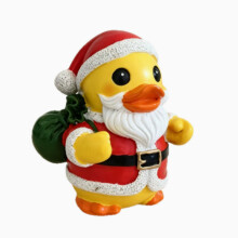 Enten-Weihnachtsmann-Ornamente, festliche Atmosphäre, Dekoration für Zuhause, Schreibtisch, kreativ, niedliche Cartoon-Puppe