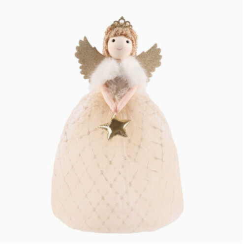 Niedliche Engel-Puppe, Christbaumschmuck, Engel-Baumspitzenstern