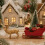 Weihnachtsdekorations-Rentierschlitten-Set aus Kunststoff 4