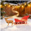 Weihnachtsdekorations-Rentierschlitten-Set aus Kunststoff 5