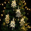 Christmas tree decoration pendant creative tinplate pentagram snowflake pendant 4