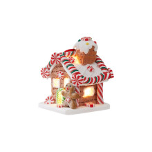 Decoraciones navideñas, casitas luminosas, regalos de Navidad, arcilla polimérica, cuentos de hadas, dulces.