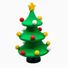 La stampa 3D farà ballare e ruotare l'albero di Natale, decorazione da scrivania per la vigilia di Natale