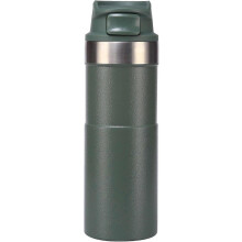 Klassieke reisbeker met trekker van 500 ml (16 oz), BPA-vrij, geïsoleerde roestvrijstalen koffiebeker met lekvrije brede opening -