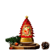 Candela luminosa natalizia, piccola luce a vento creativa, luce notturna da scrivania, decorazione