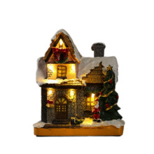 Luci decorative in resina per la casetta di Babbo Natale, albero di Natale, regalo, pupazzo di neve, decorazione, ornamenti