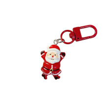 Portachiavi natalizio a cartoni animati, renne carine, Babbo Natale, ciondolo per zaino, pupazzo di neve divertente
