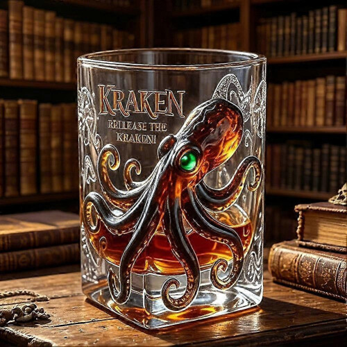 Bicchiere da whisky Kraken Black Spiced Rum Octopus_ynap 2