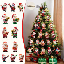 Ciondolo decorativo di Babbo Natale, classico ornamento per albero di Natale, festa di Natale