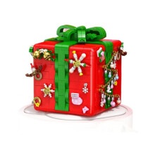 Vánoční kancelářská krabice Santa Claus vysoké stavební bloky hračka puzzle montáž pánské a dámské dárky