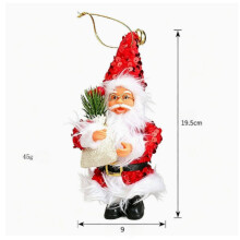 Figurka Santa Clause, panenka, ozdoba, dárek, přívěsek na krb, dekorace na jídelní stůl, Vánoce