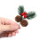 Simulación de árbol de Navidad con piñas rojas 1