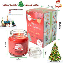 Set de velas de aromaterapia navideñas, vela aromática para crear un ambiente especial, regalo ideal y adorno navideño.
