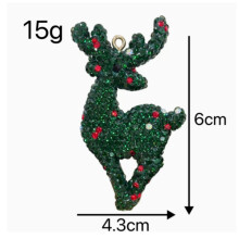 Weihnachts-Schlüsselanhänger mit Diamanten in Rentierform, niedliche und hochwertige Handtaschenaccessoires, kleiner Anhänger