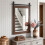 Homcom HOMCOM Farmhouse Rectangle Mirror, 86.5 x 61 cm, Dark Brown 9