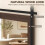 Homcom HOMCOM Farmhouse Rectangle Mirror, 86.5 x 61 cm, Dark Brown 5