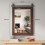 Homcom HOMCOM Farmhouse Rectangle Mirror, 86.5 x 61 cm, Dark Brown 3