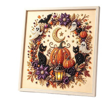 Weihnachts-Perlenmalerei, Halloween-Geist, handgefertigte Diamantmalerei, Heimdekoration, Weihnachtsgeschenke