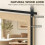 Homcom HOMCOM Farmhouse Rectangle Mirror, 110 x 66 cm, White Oak 5