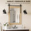 Homcom HOMCOM Farmhouse Rectangle Mirror, 86.5 x 61 cm, White Oak 8