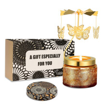 Drehbarer Kerzenständer, Aromatherapie-Kerze aus Sojawachs, Weihnachtsgeschenk