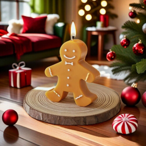 Duftkerze „Lebkuchenmann“ – Weihnachtliches Duftwachs – Geschenkidee 1