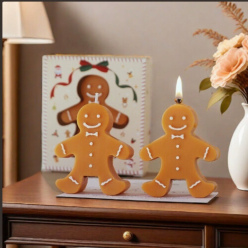 Duftkerze „Lebkuchenmann“ – Weihnachtliches Duftwachs – Geschenkidee 2