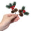 Simulación de árbol de Navidad con piñas rojas 5