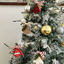 Adorno colgante de campana para árbol de Navidad, decoración colgante de timbre de puerta de Año Nuevo, campanilla de viento