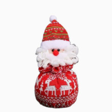 Weihnachtsgeschenktüte für Kinder, Süßigkeitentüte für Heiligabend, Geschenktüte, Strickgarn, verschlossener Apfelbeutel