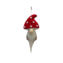 Nuevas decoraciones navideñas: muñeco enano, muñeco seta sin rostro, pequeño colgante para árbol de Navidad
