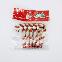 Weihnachtsdekorationen/Packung, farbige Kunststoff-Weihnachtskrücken, Weihnachtsbaumschmuck