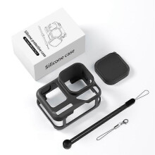 Soveltuu Insta360 Ace Pro 2:lle, silikonikuorelle, linssinsuojukselle, lisävarusteille, suojakuorelle, putoamisenestokotelolle