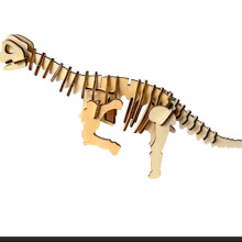 Kerstcadeau: houten 3D-puzzel van een Deinonychus-skelet voor kinderen