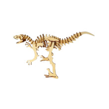 Kerstcadeau: houten 3D-puzzel van een Deinonychus-skelet voor kinderen