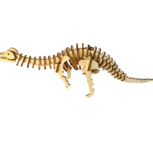 Kerstcadeau: Houten Therizinosaurus-skelet 3D-puzzel voor kinderen, creatief