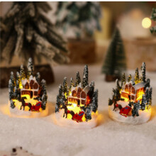 Weihnachtsdekorationen Harzhaus Leuchtende Ornamente Weihnachtsbaum