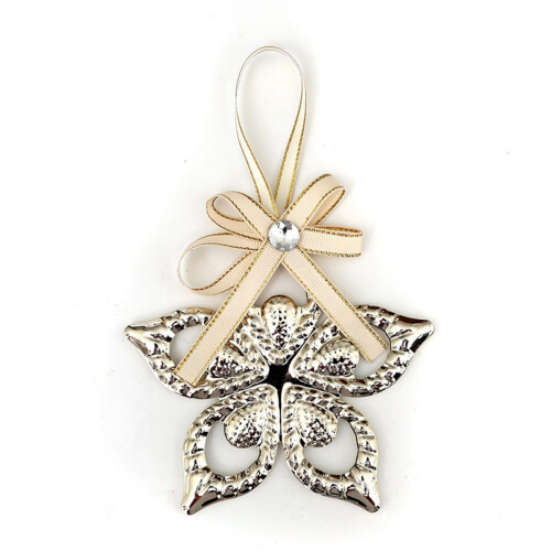 Christmas tree decoration pendant creative tinplate pentagram snowflake pendant