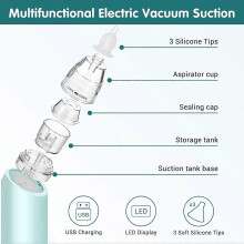 Ear Wax Vacuum Removal Tool, 6 Gear Strong Suction Electric Ear Cleaner Ear Vacuum Wax Remover, USB Charge Earwax Removal Kit Reusable