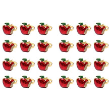 Serviettenringe, 24er-Set, roter Apfel-Serviettenring für Hochzeit, Dinnerparty, Bankett, als Geschenkidee zu Weihnachten ode