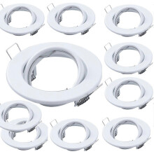 10 Pcs Round GU10 Recessed Downlight Replacement Kit