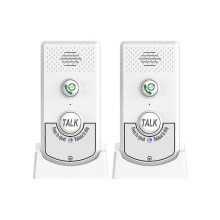 2 Pack Intercoms Wireless for Home Voice Bidirectional Caller Home Ultra Long Distance Portable Wireless Voice Interphone Elderly Caller Roo